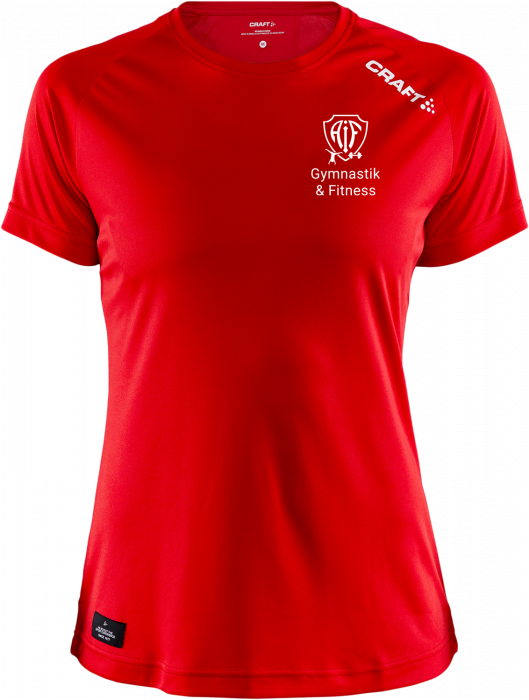 Craft - Aif T-Shirt Polyester (Dame) - Rojo